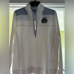 Women’s White Quarter Zip shep shirt